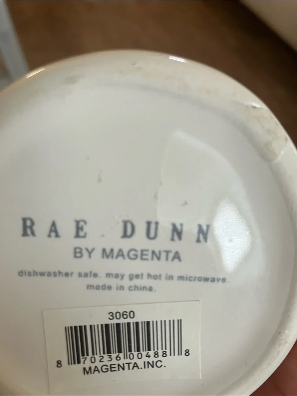 Rae Dunn White Ceramic Jar with Black 'PEPPER' Lettering